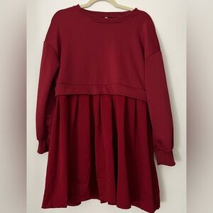 Women’s burgundy dress
